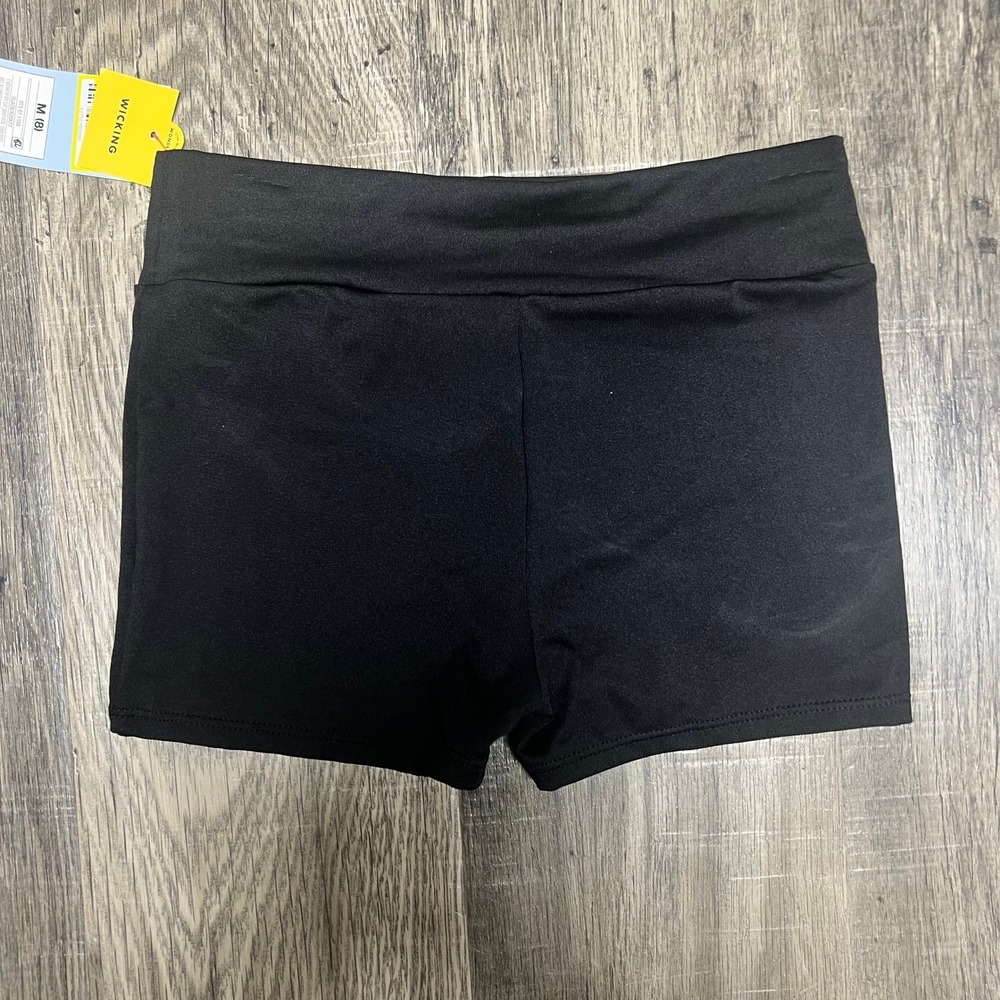 Cat & Jack Girls Black Wicking Performance Bike Shorts Size M 8 NWT